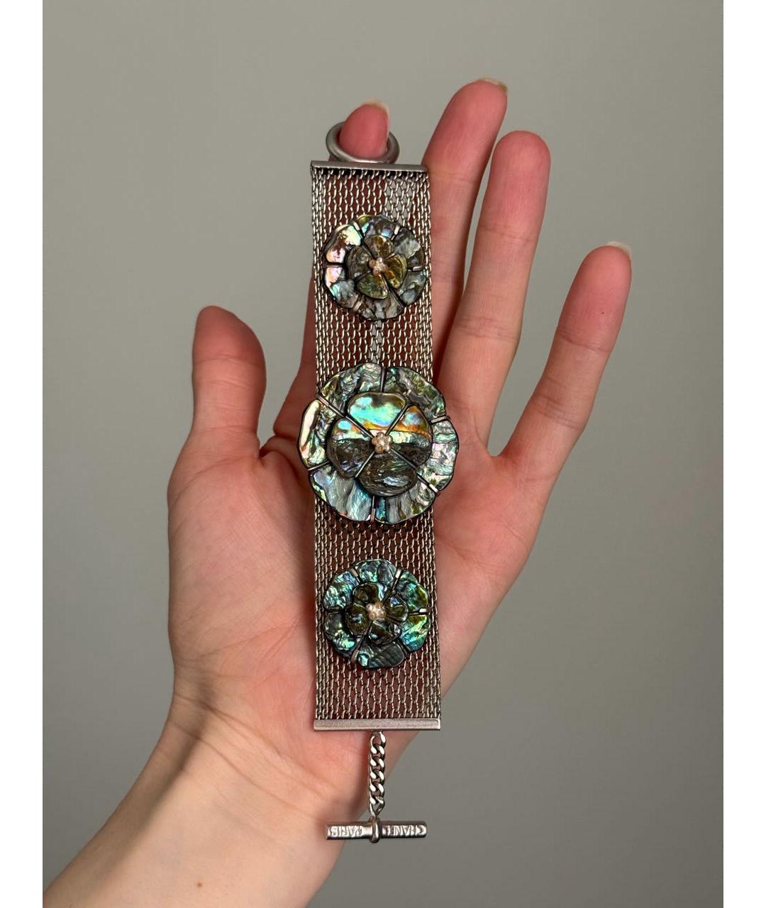 CHANEL Зеленый жемчужный браслет, фото 3