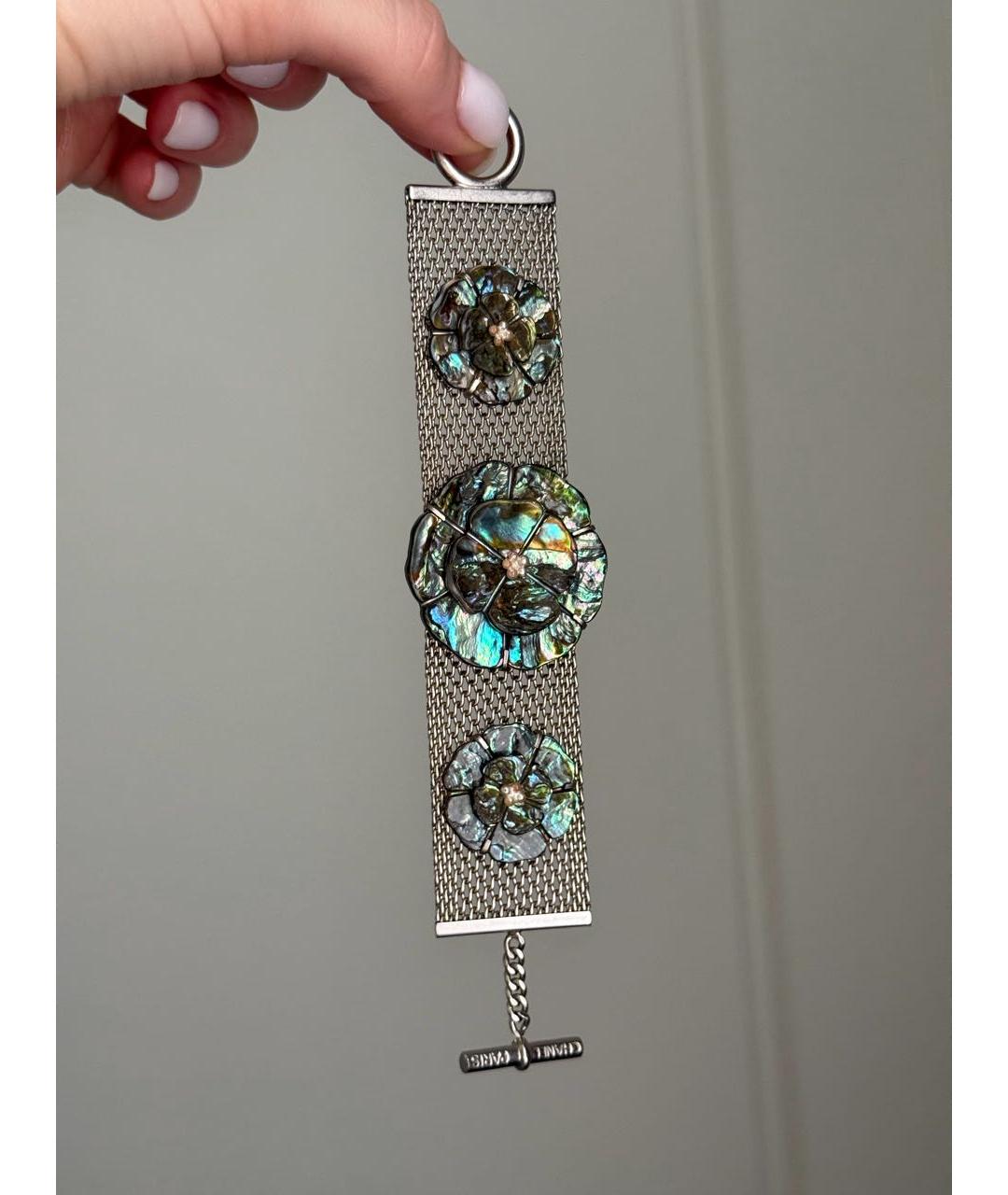 CHANEL Зеленый жемчужный браслет, фото 2