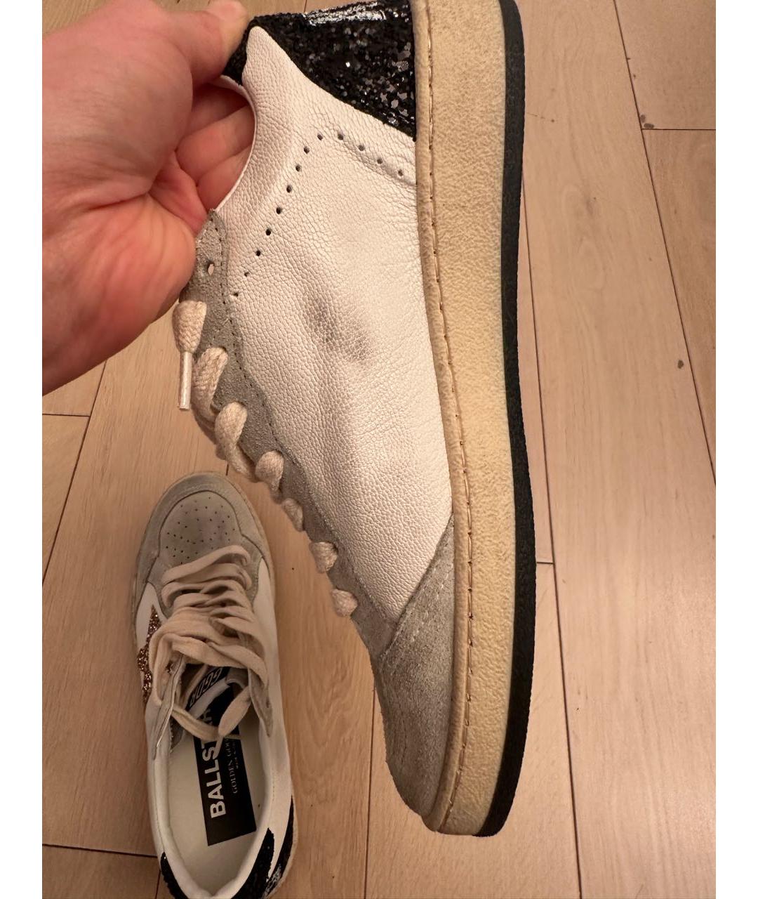 GOLDEN GOOSE DELUXE BRAND Белые кожаные кеды, фото 5