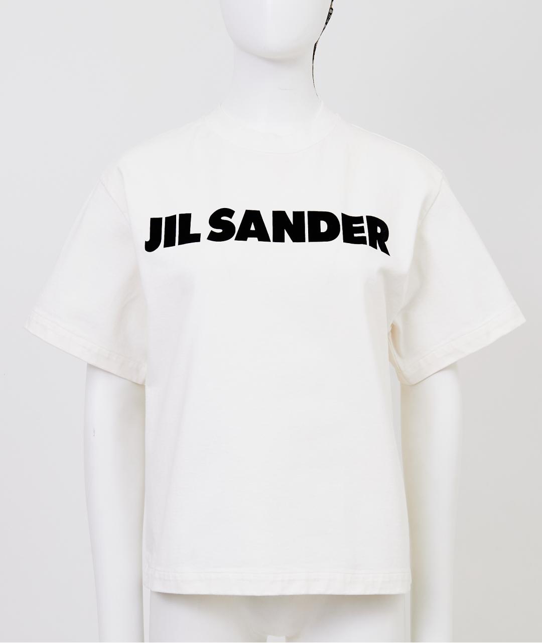 JIL SANDER Белая хлопковая футболка, фото 5