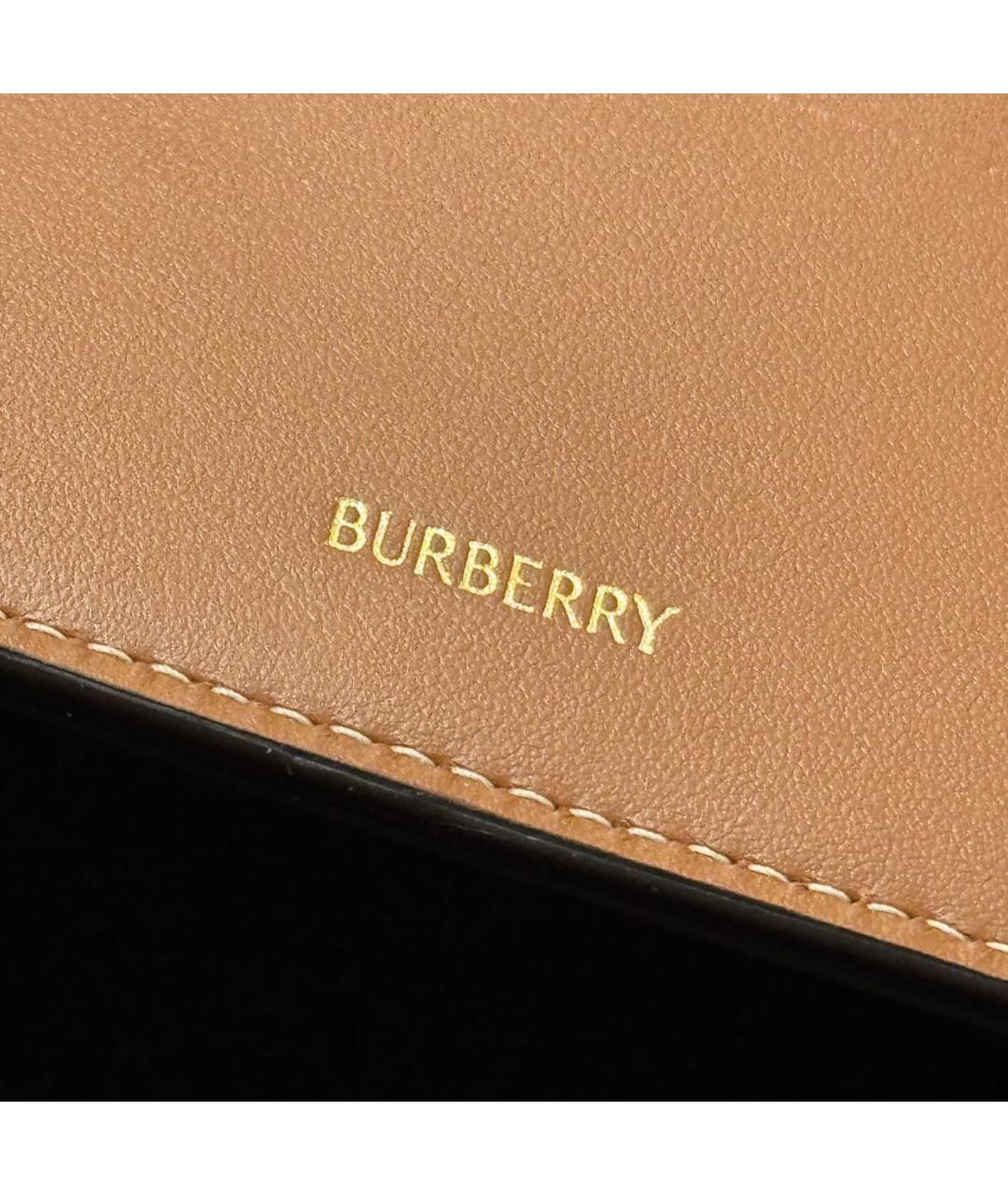 BURBERRY Бежевый кожаный кошелек, фото 7
