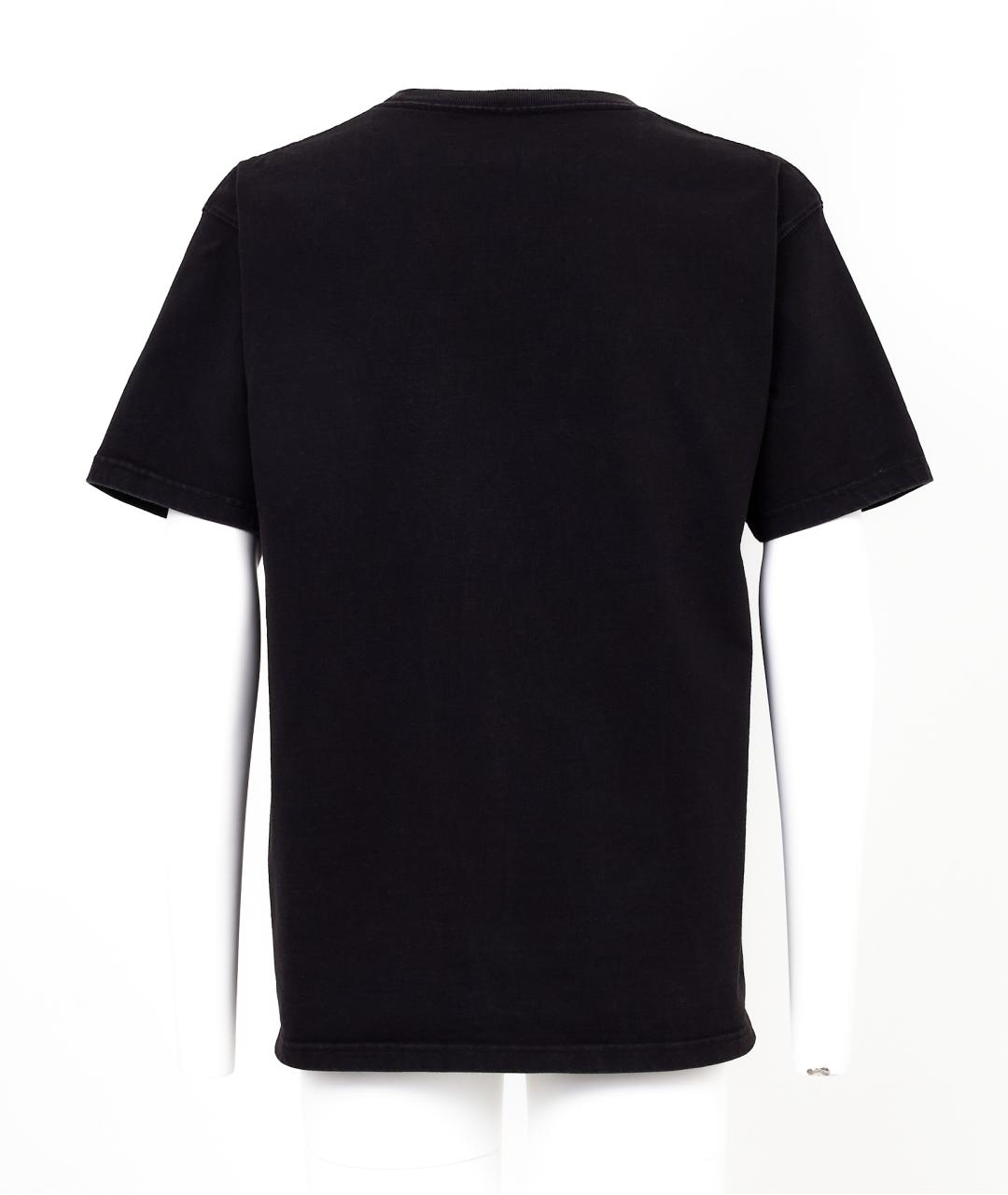 CHRISTIAN DIOR Черная хлопковая футболка, фото 3