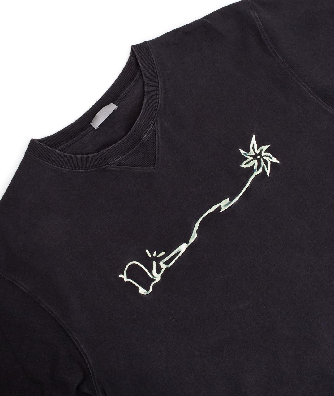 CHRISTIAN DIOR Черная хлопковая футболка, фото 5