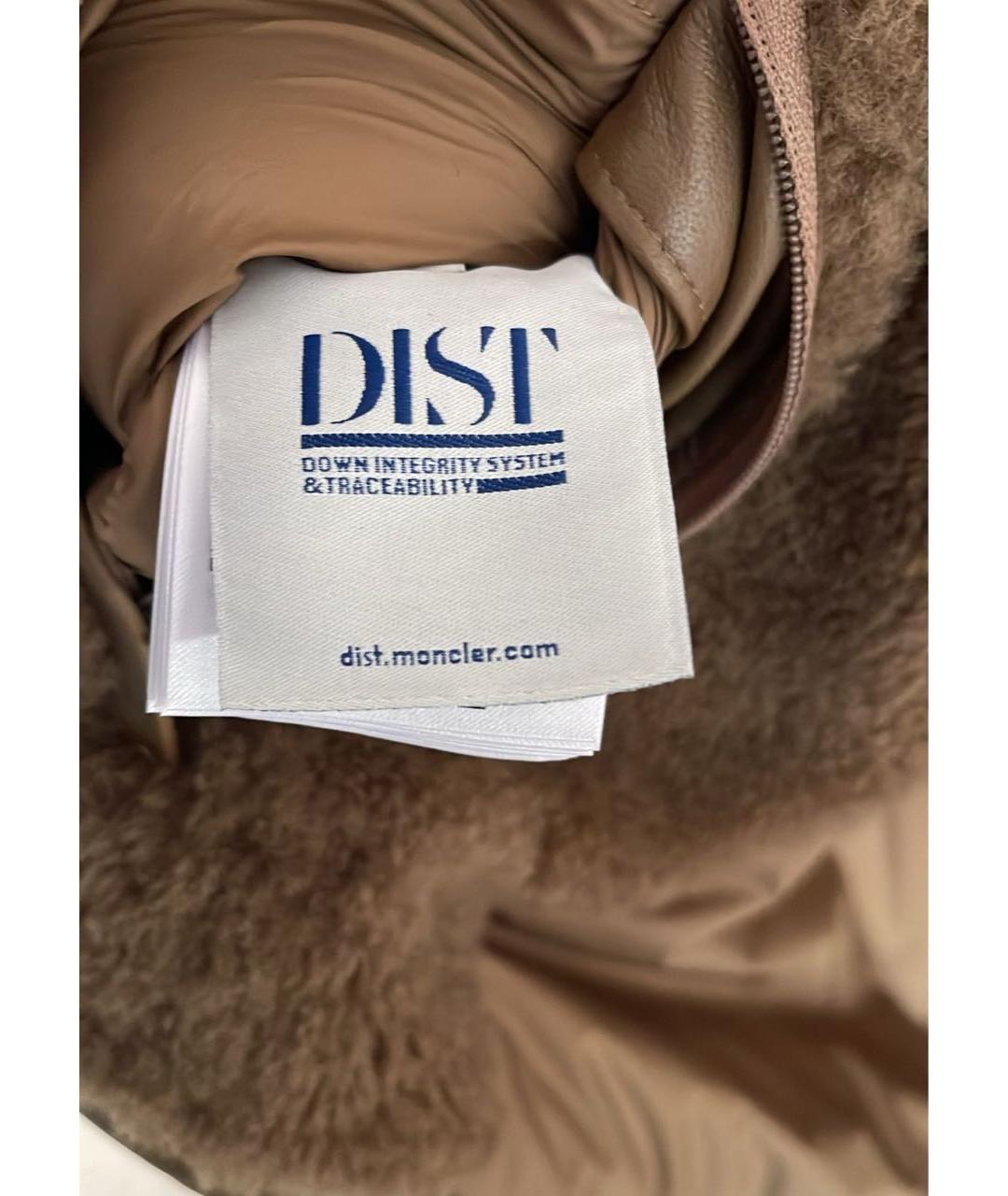 MONCLER Коричневая меховая дубленка/шуба, фото 7