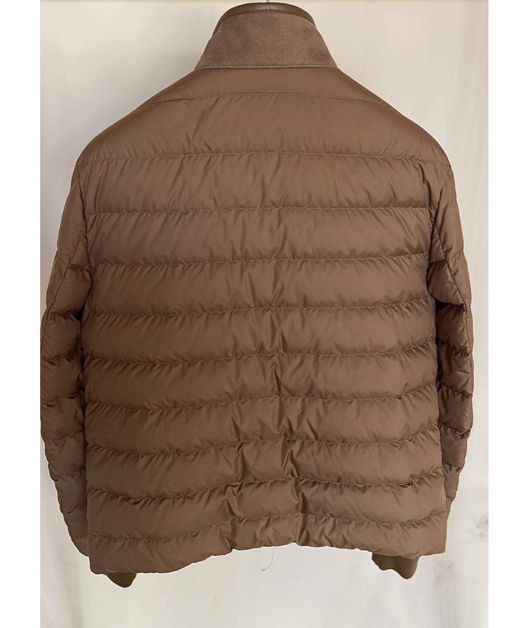 MONCLER Коричневая меховая дубленка/шуба, фото 2