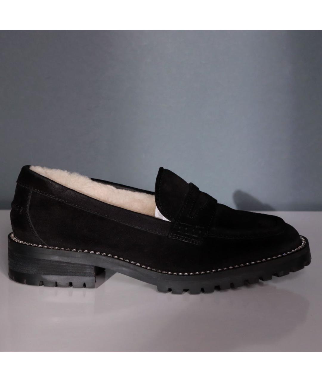 JIMMY CHOO Черные замшевые лоферы, фото 9