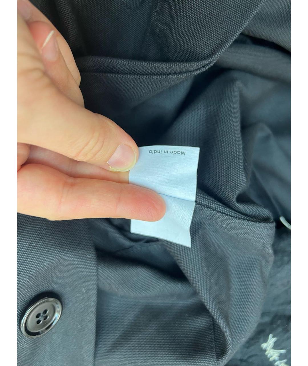 DRIES VAN NOTEN Черный хлопковый комбинезон, фото 7