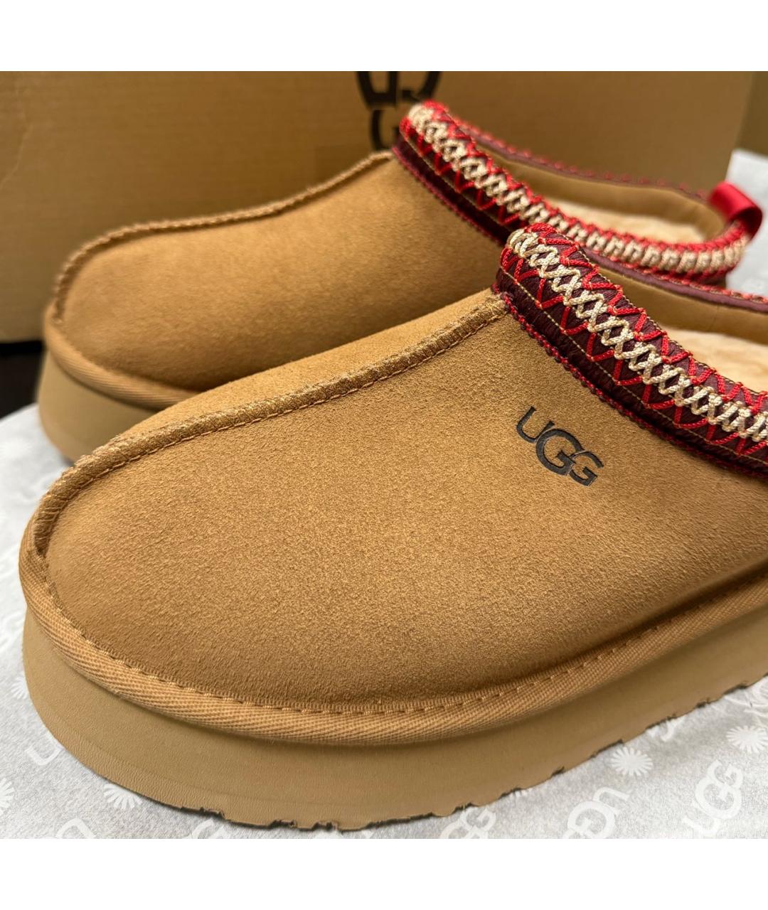 UGG AUSTRALIA Коричневые замшевые ботинки, фото 6