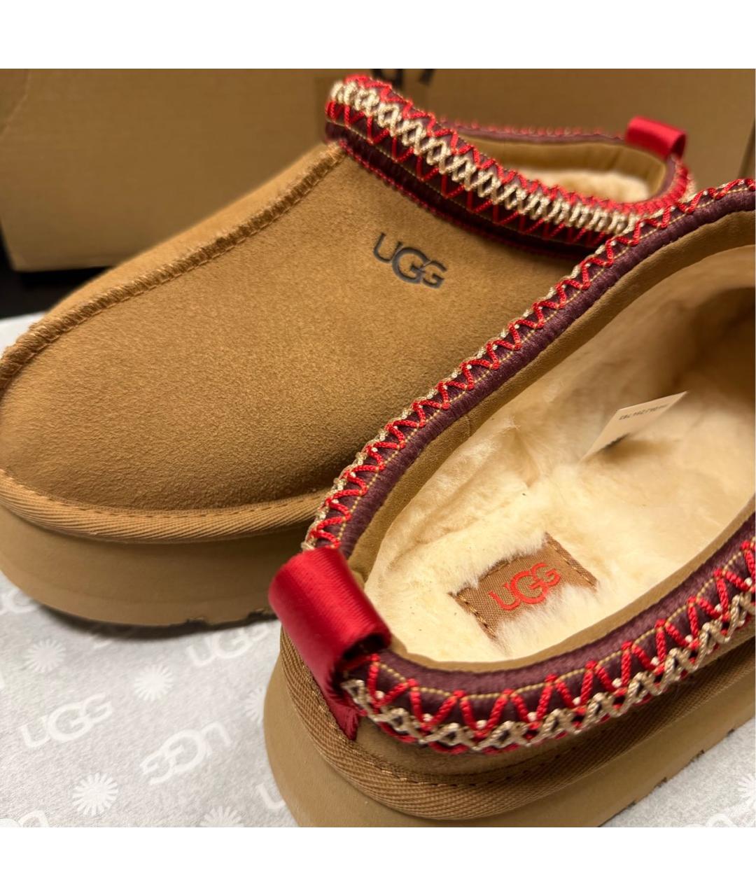 UGG AUSTRALIA Коричневые замшевые ботинки, фото 7