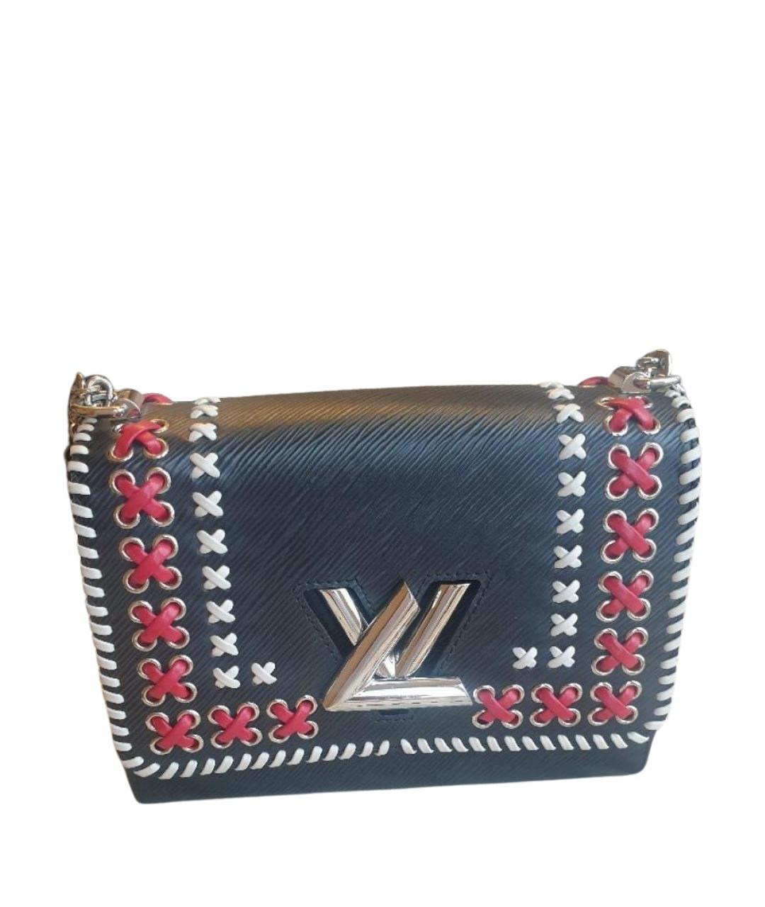 LOUIS VUITTON Черная кожаная сумка через плечо, фото 1