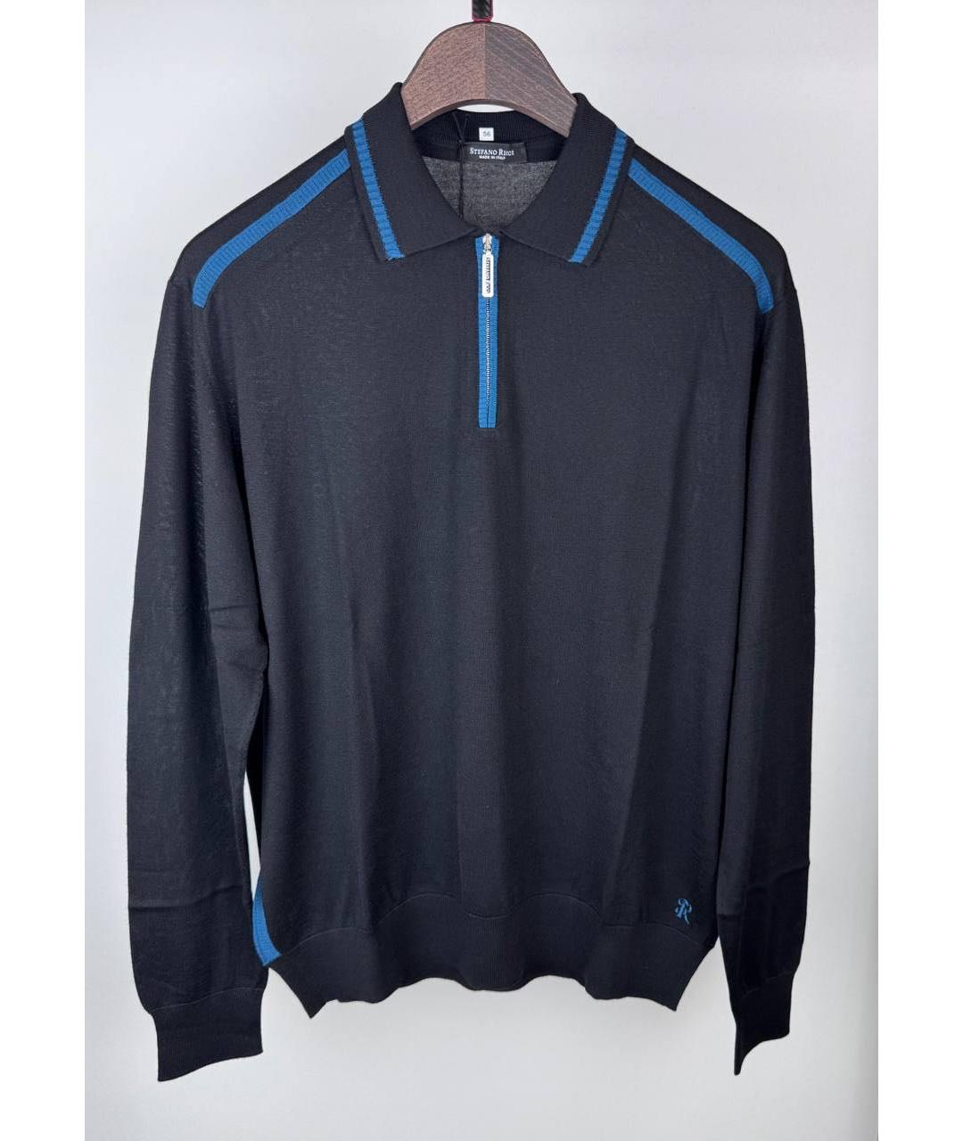 STEFANO RICCI Черный кашемировый джемпер / свитер, фото 4