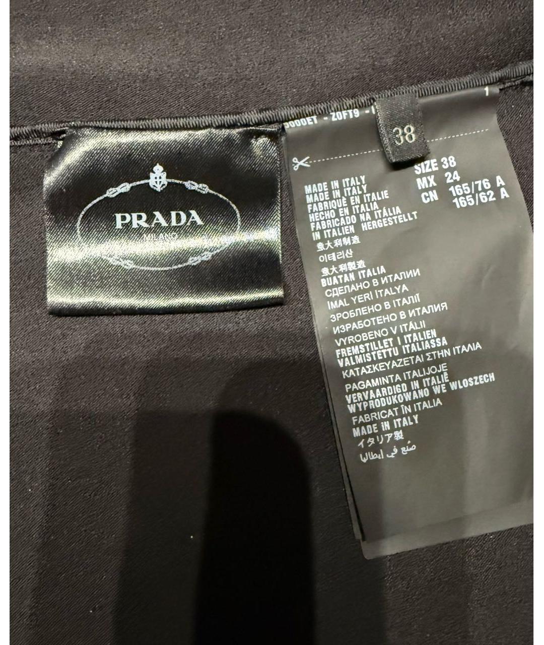 PRADA Черное коктейльное платье, фото 6