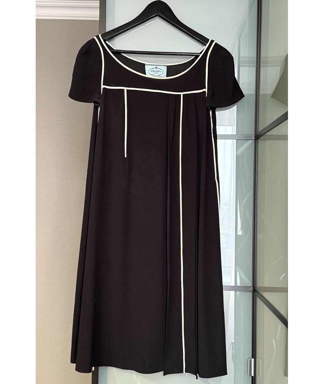 PRADA Черное коктейльное платье, фото 7