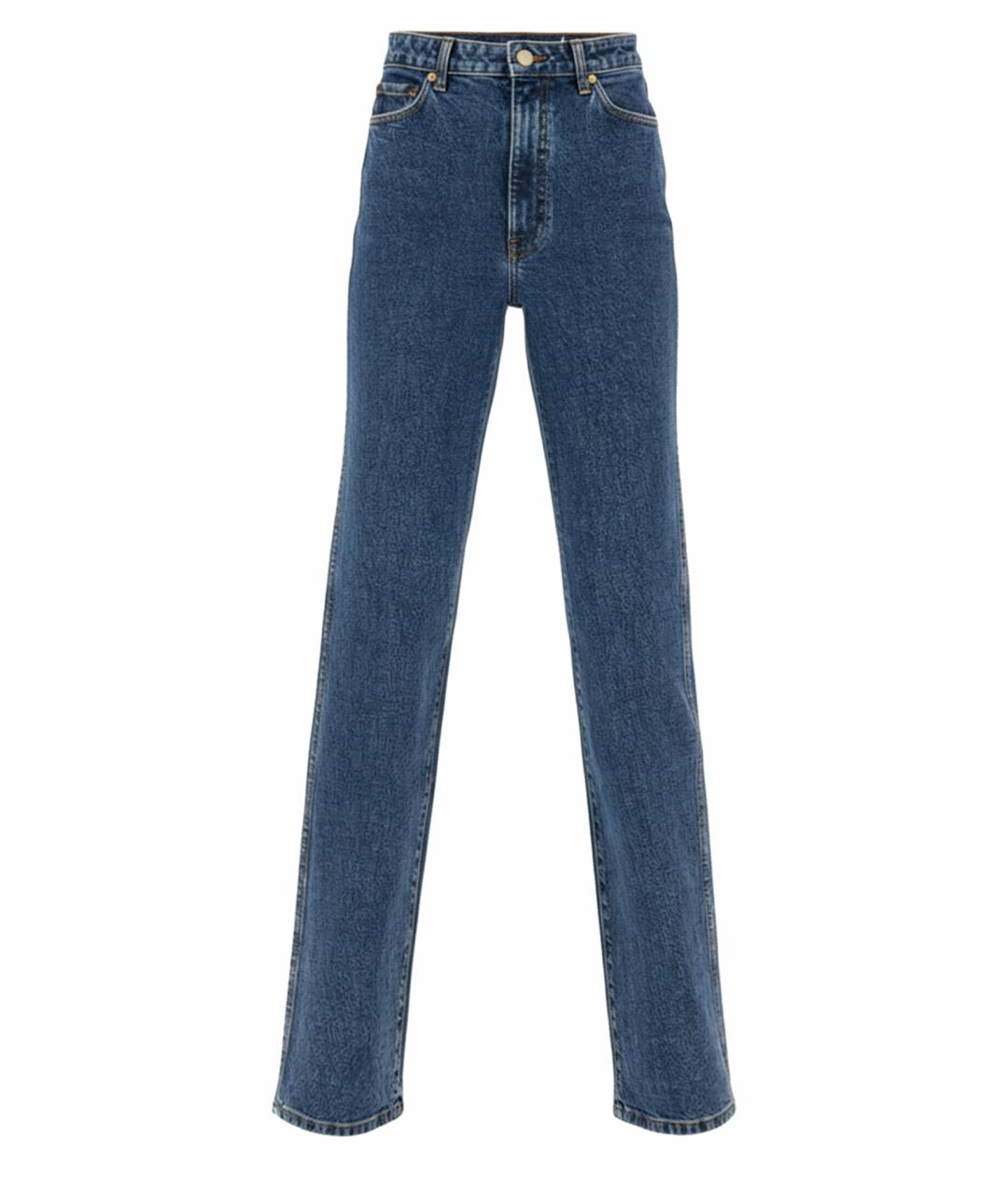 KHAITE Синие хлопковые прямые джинсы, фото 1