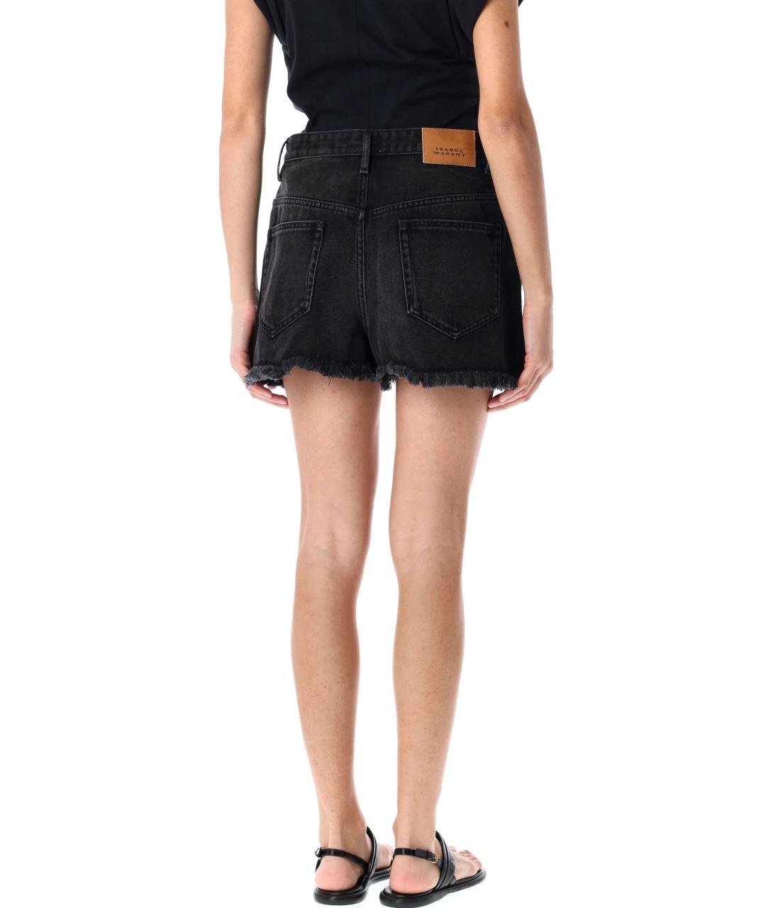 ISABEL MARANT Черные хлопковые шорты, фото 2