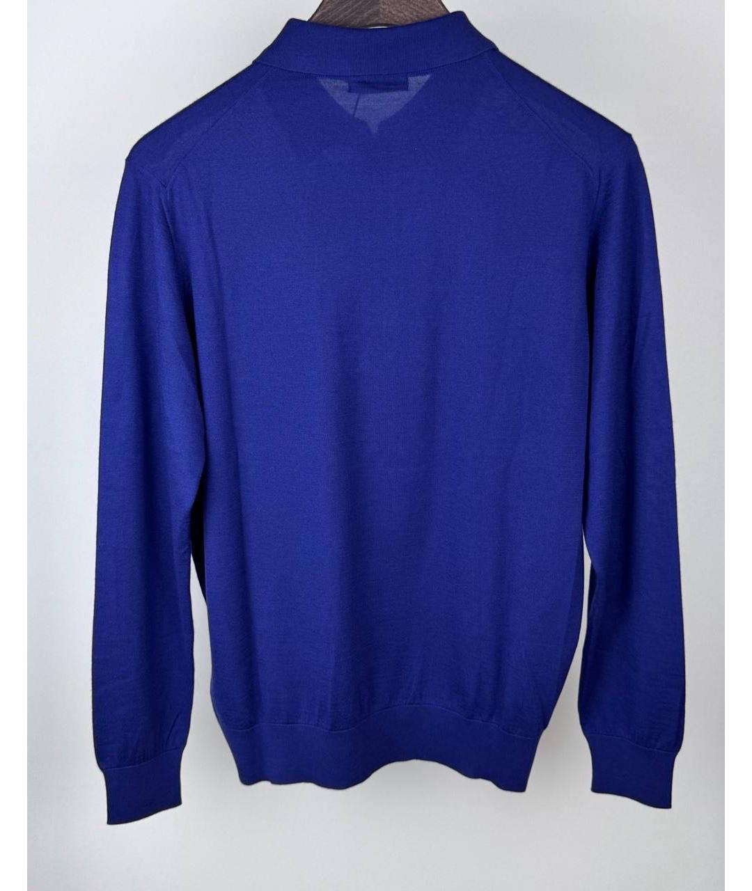 STEFANO RICCI Синий кашемировый джемпер / свитер, фото 3