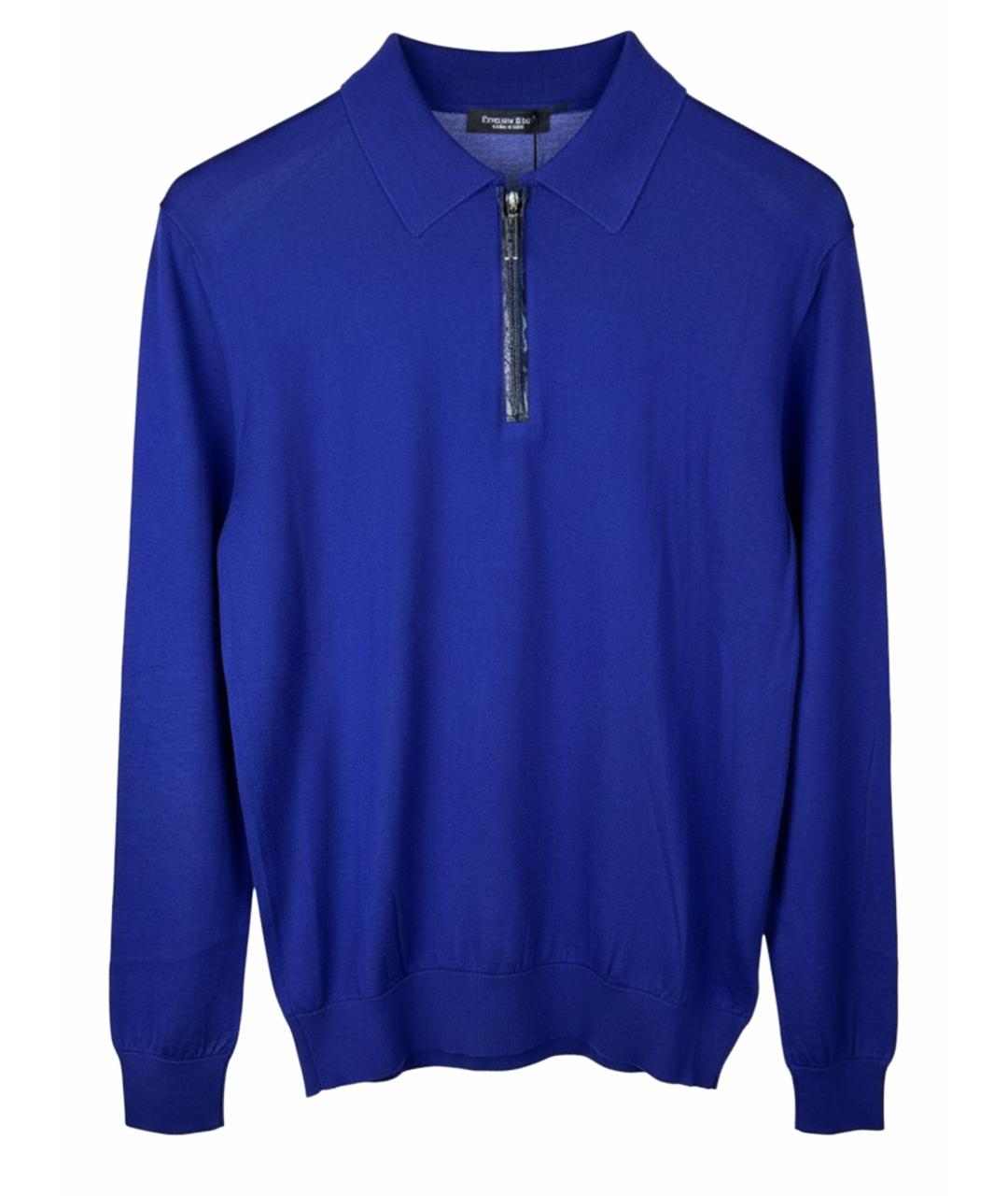 STEFANO RICCI Синий кашемировый джемпер / свитер, фото 1