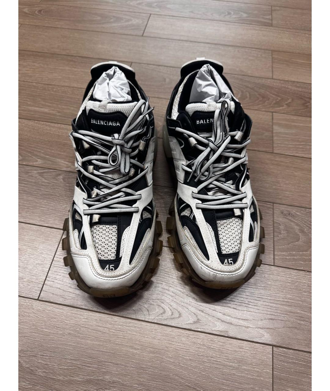 BALENCIAGA Белые низкие кроссовки / кеды, фото 4