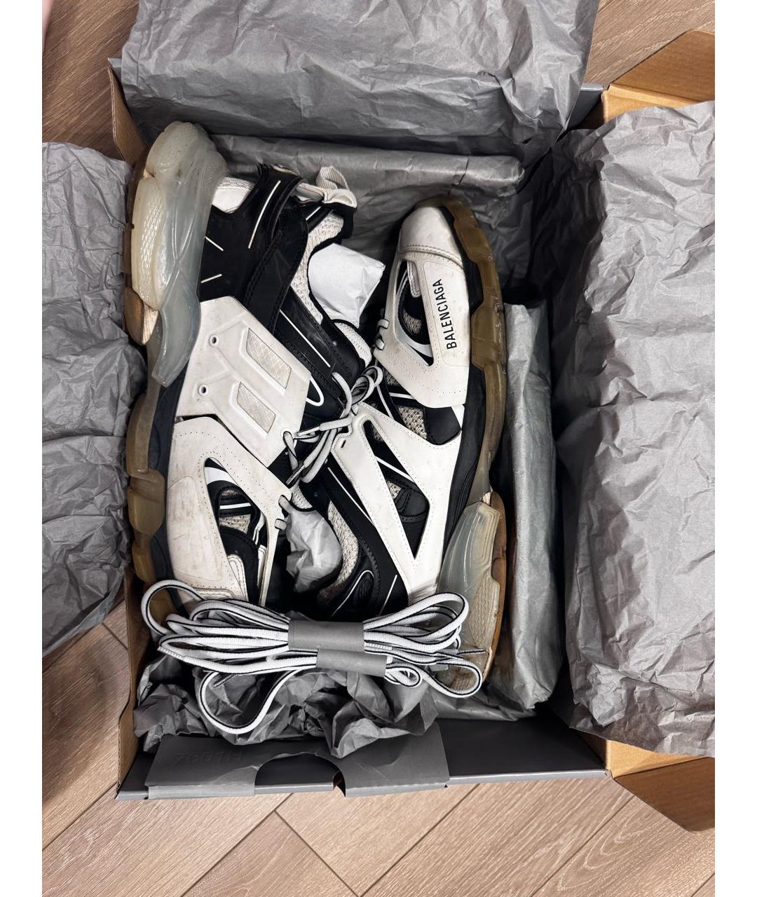 BALENCIAGA Белые низкие кроссовки / кеды, фото 8