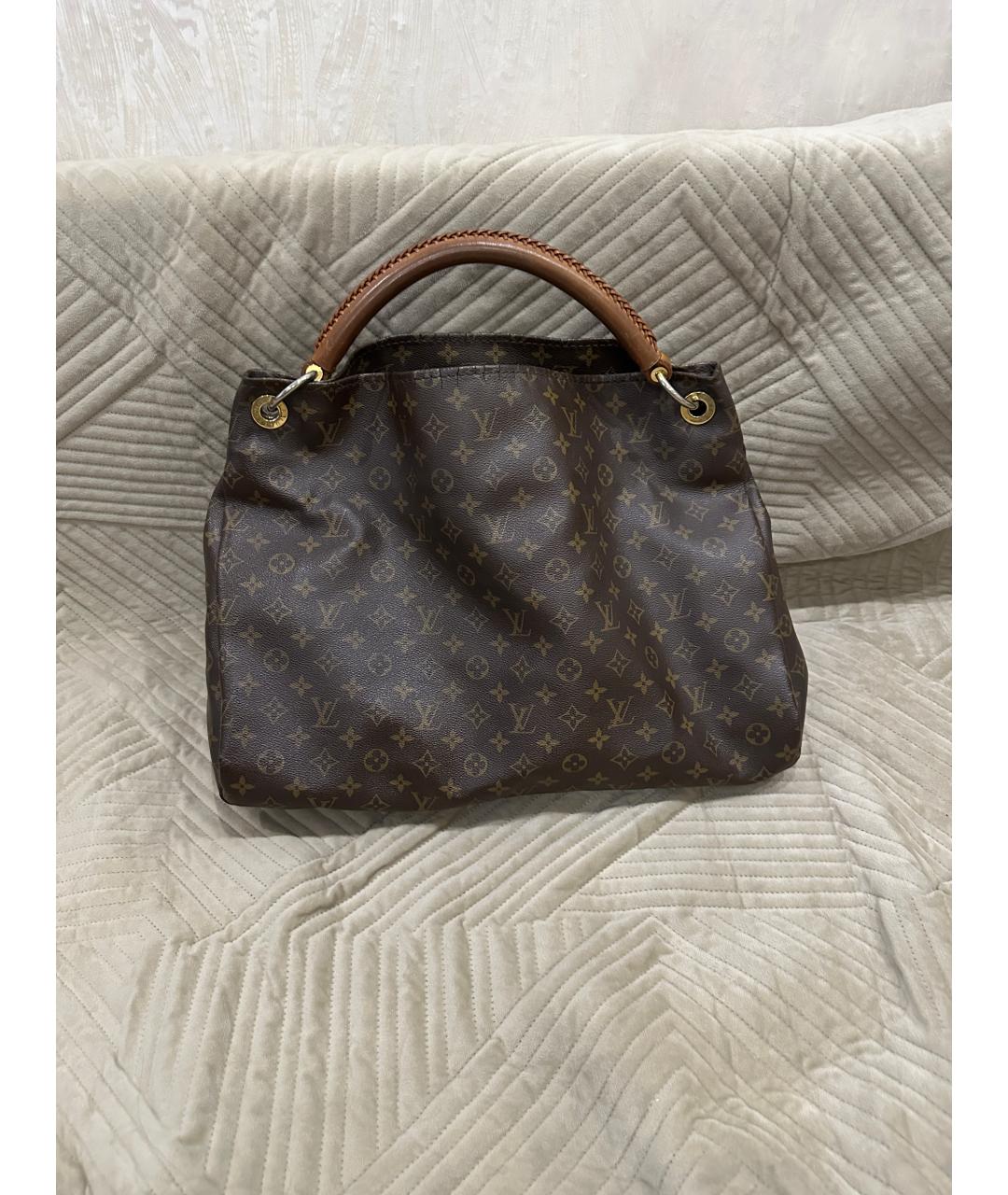 LOUIS VUITTON Коричневая сумка с короткими ручками, фото 6