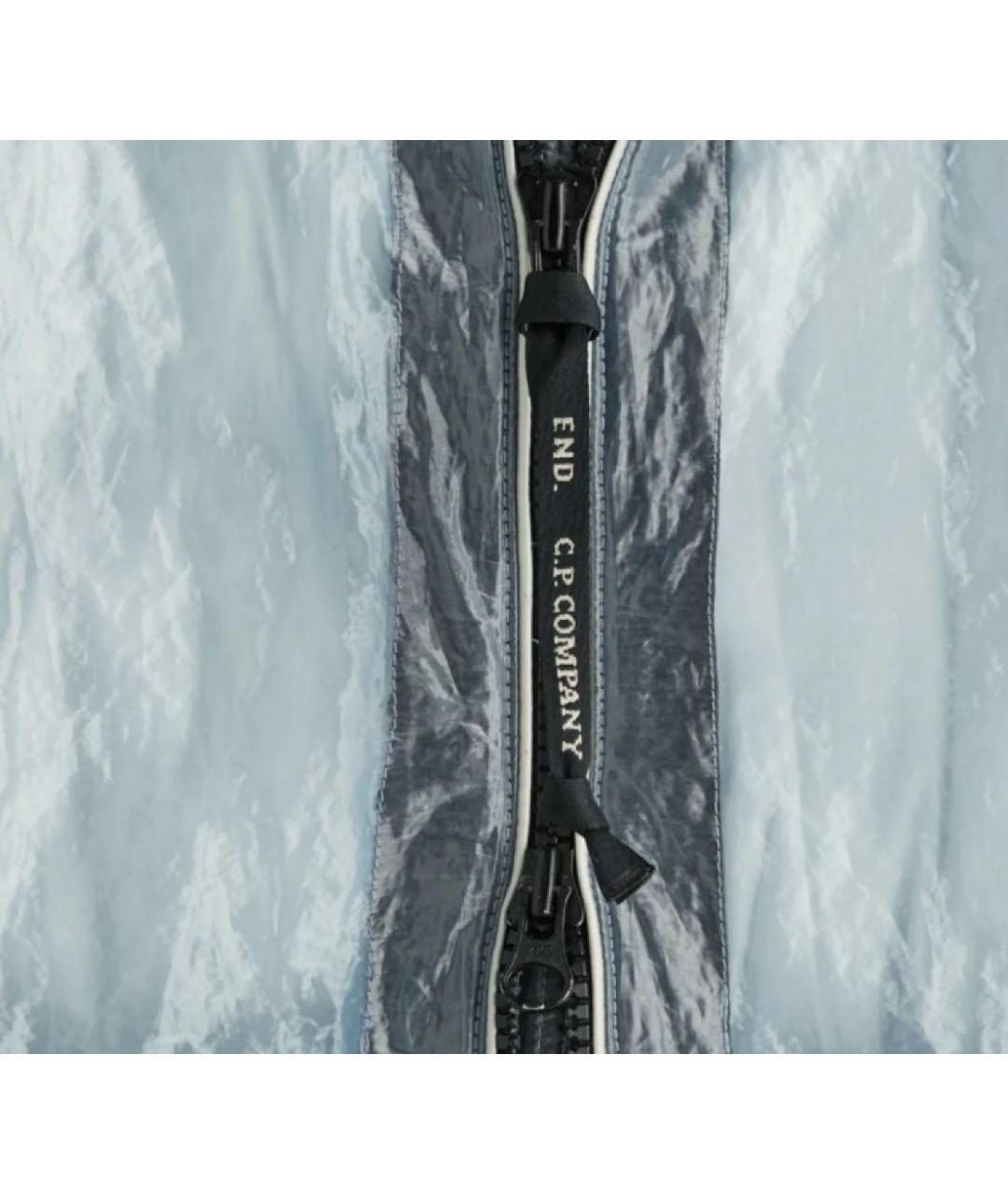 CP COMPANY Голубой полиамидовый пуховик, фото 3