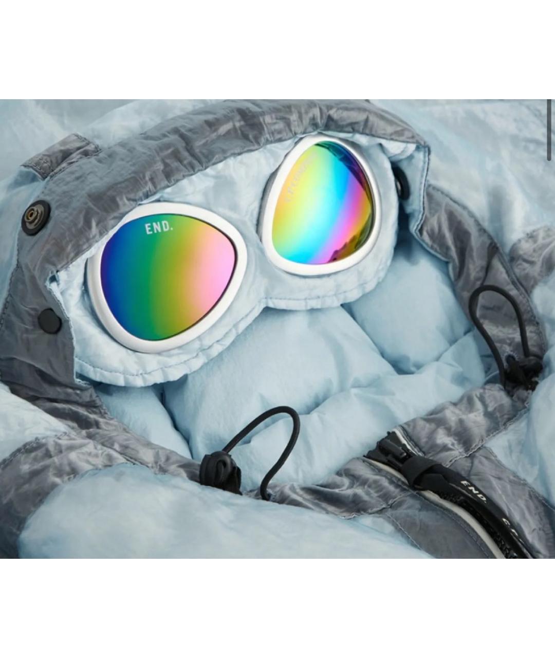 CP COMPANY Голубой полиамидовый пуховик, фото 7