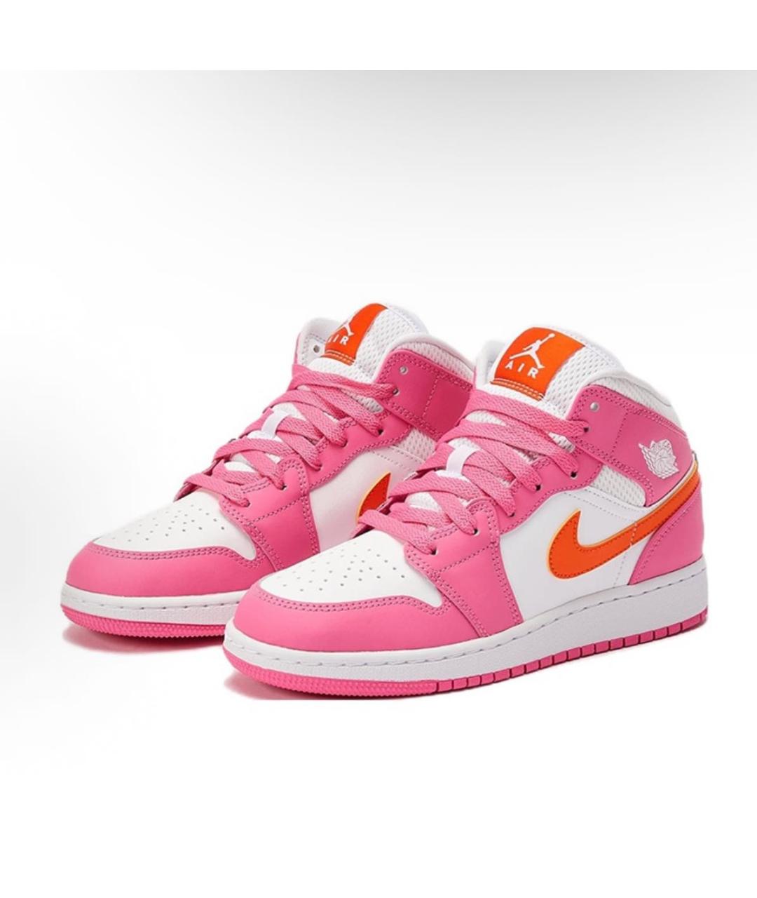 JORDAN Розовые кожаные кроссовки, фото 2