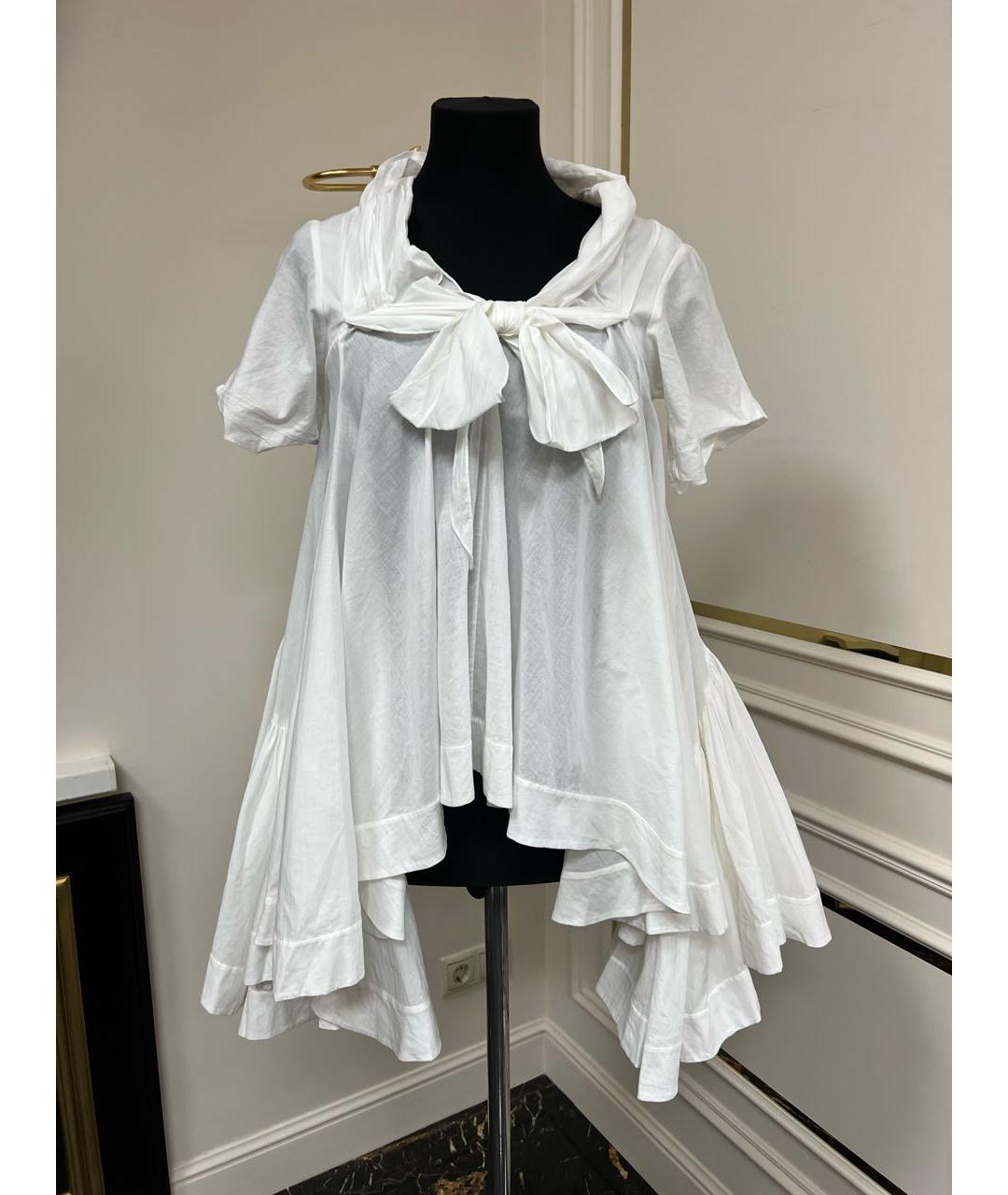 KENZO Белая хлопковая блузы, фото 9