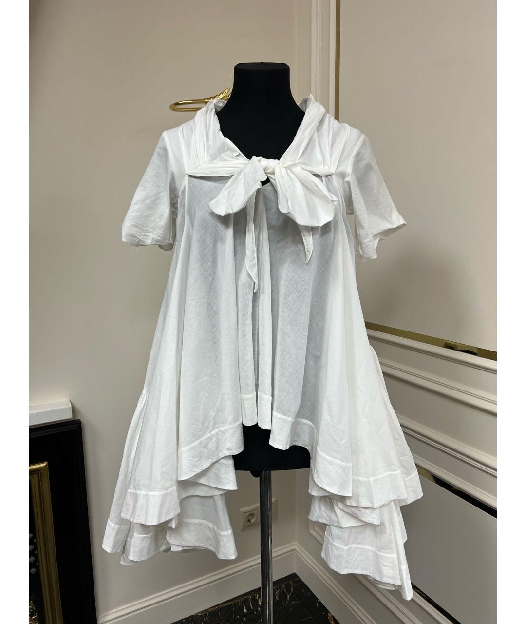 KENZO Белая хлопковая блузы, фото 4