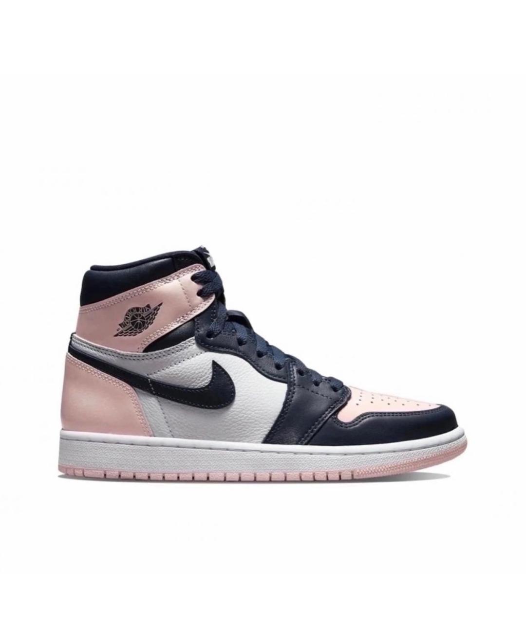 JORDAN Темно-синие кожаные кроссовки, фото 5