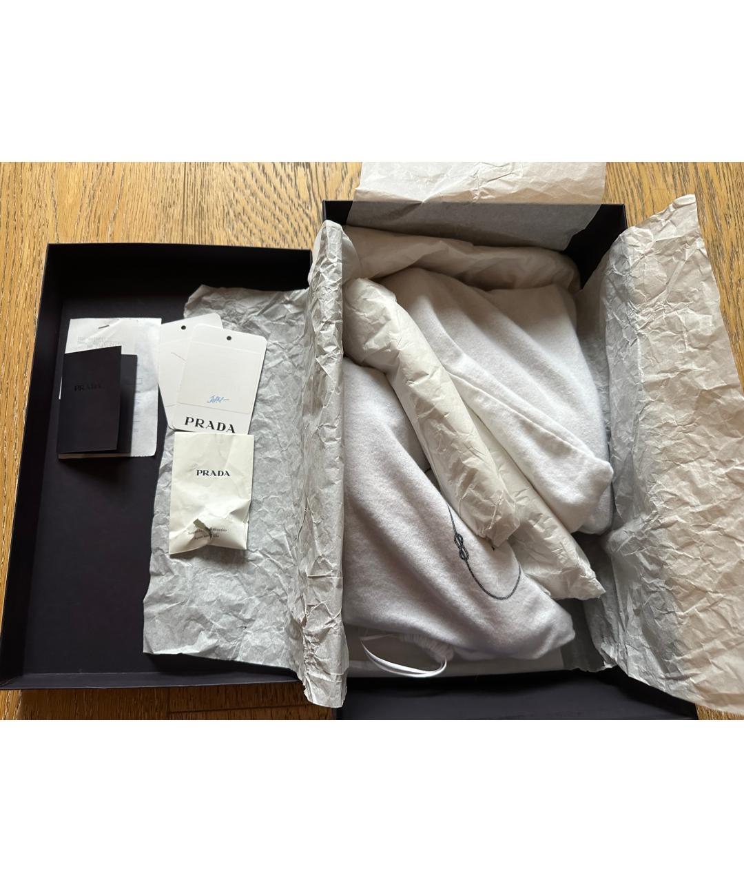 PRADA Бежевые текстильные туфли, фото 9