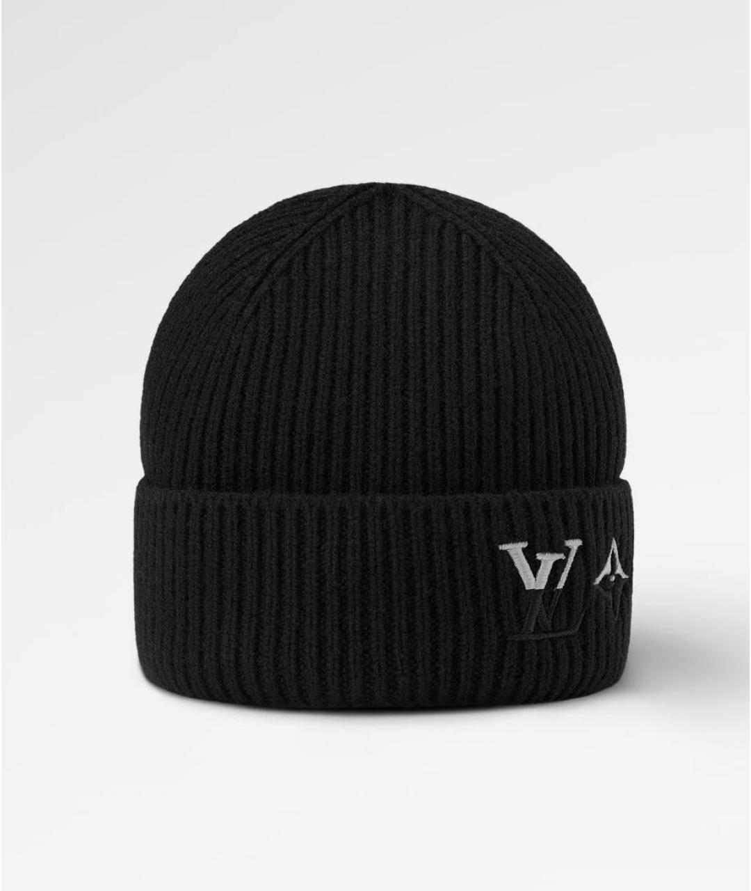 LOUIS VUITTON Черная кашемировая шапка, фото 4