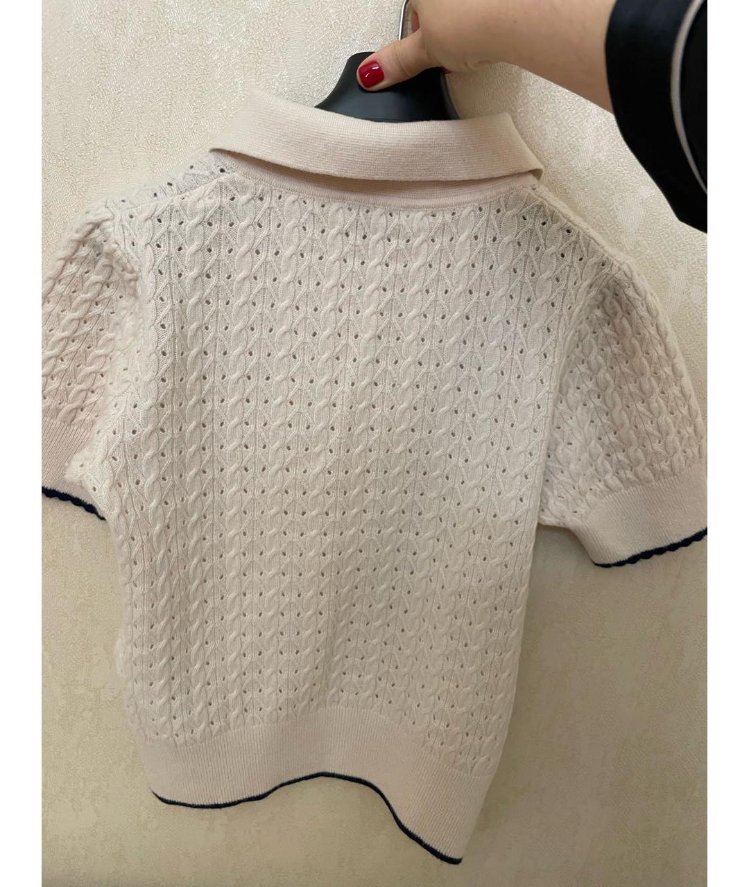 SANDRO Бежевый шерстяной джемпер / свитер, фото 2
