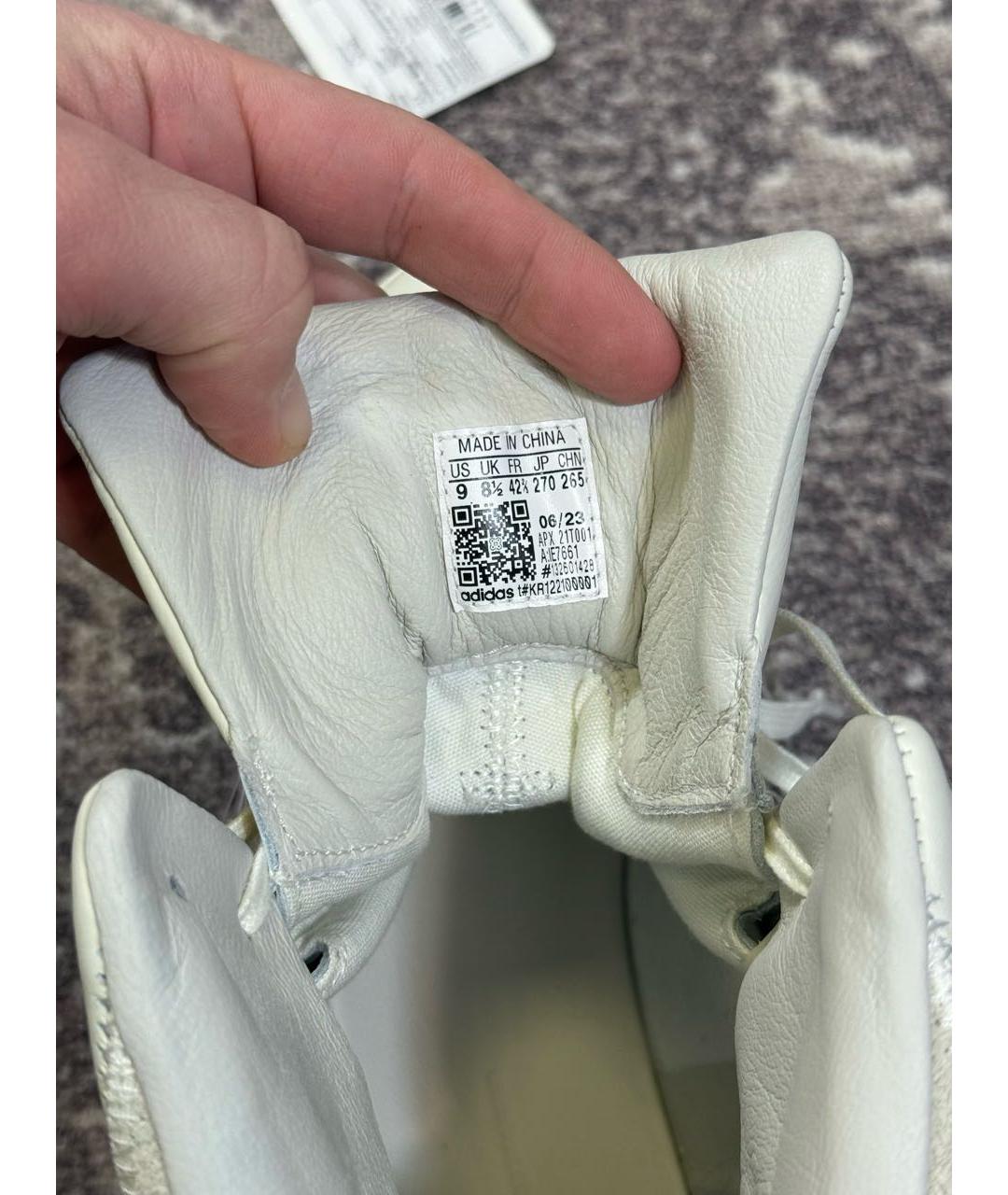 Y-3 Бежевые кожаные высокие ботинки, фото 7