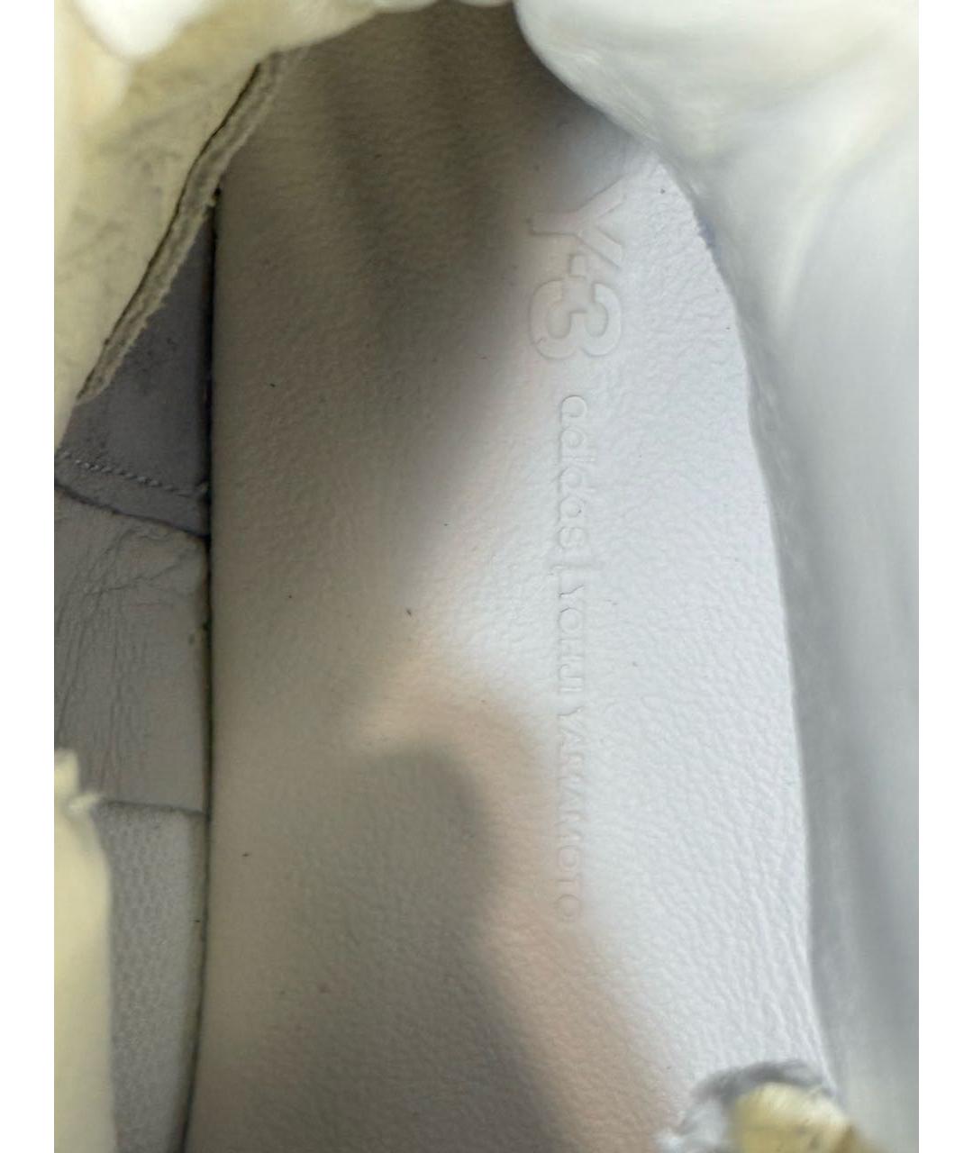 Y-3 Бежевые кожаные высокие ботинки, фото 8