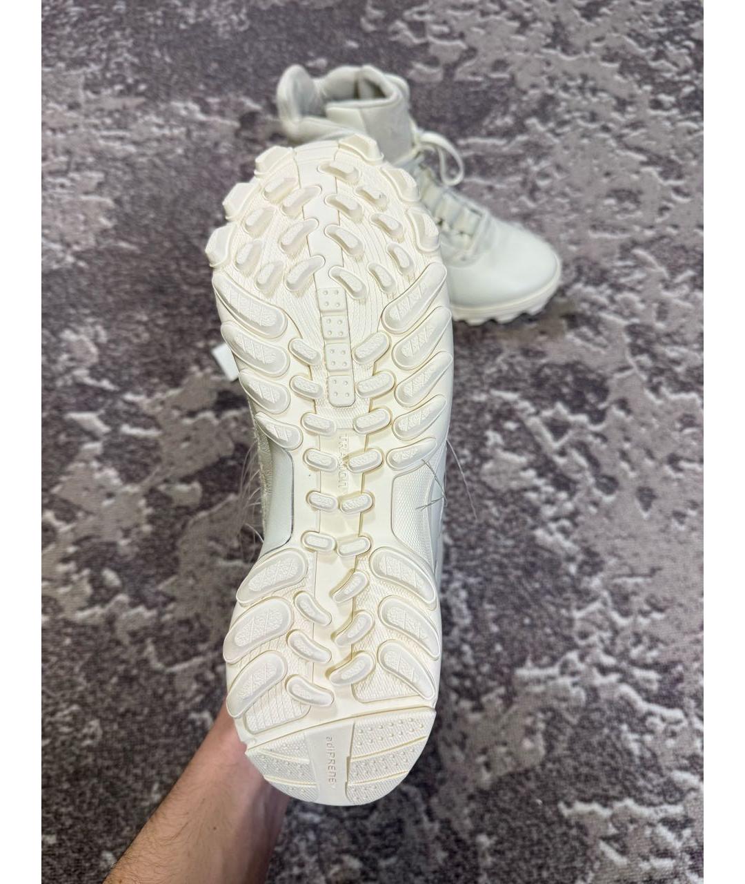 Y-3 Бежевые кожаные высокие ботинки, фото 6