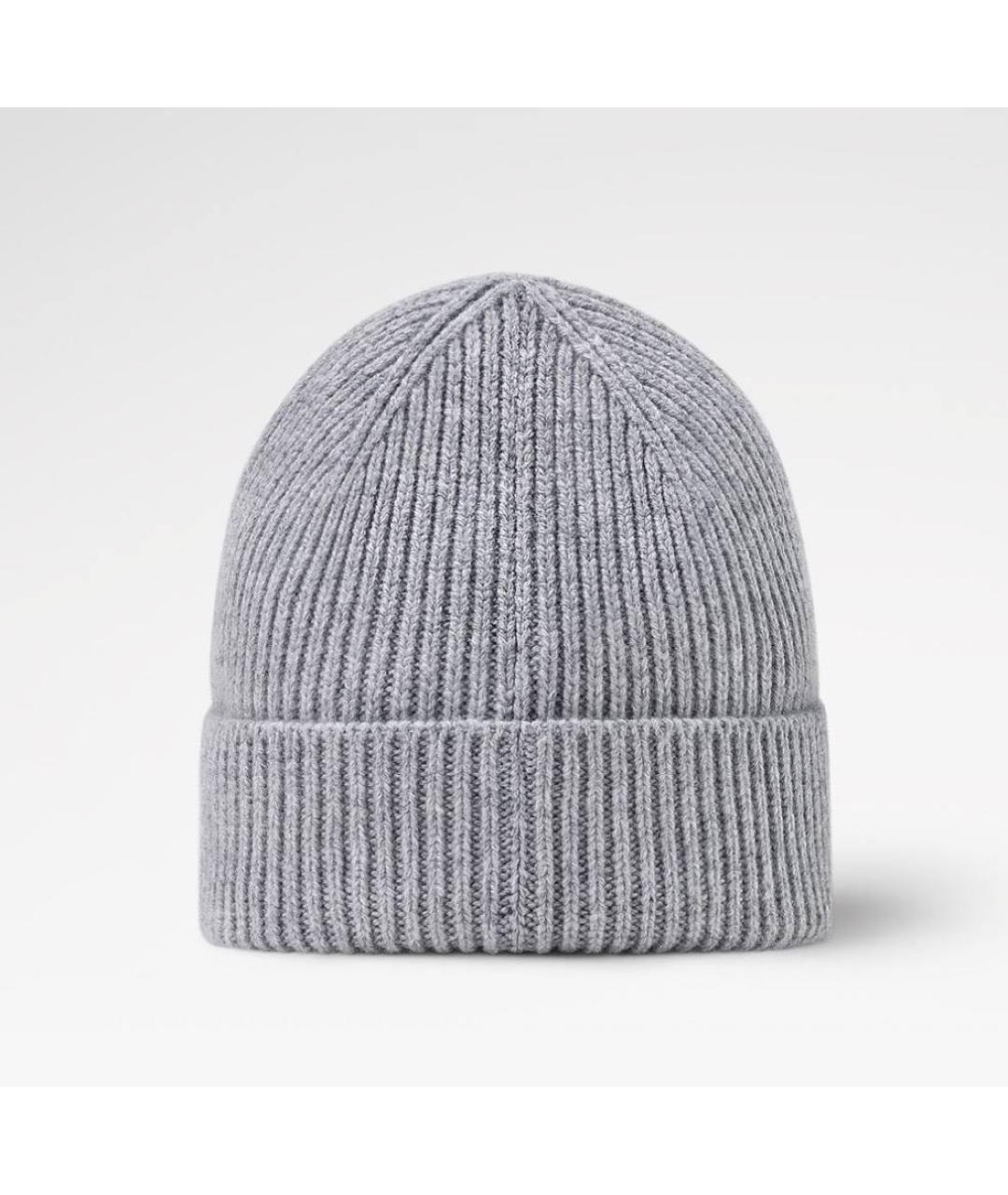 LOUIS VUITTON Серая кашемировая шапка, фото 2