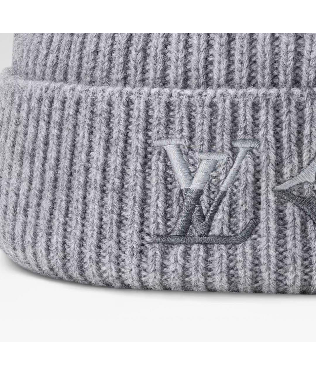 LOUIS VUITTON Серая кашемировая шапка, фото 3