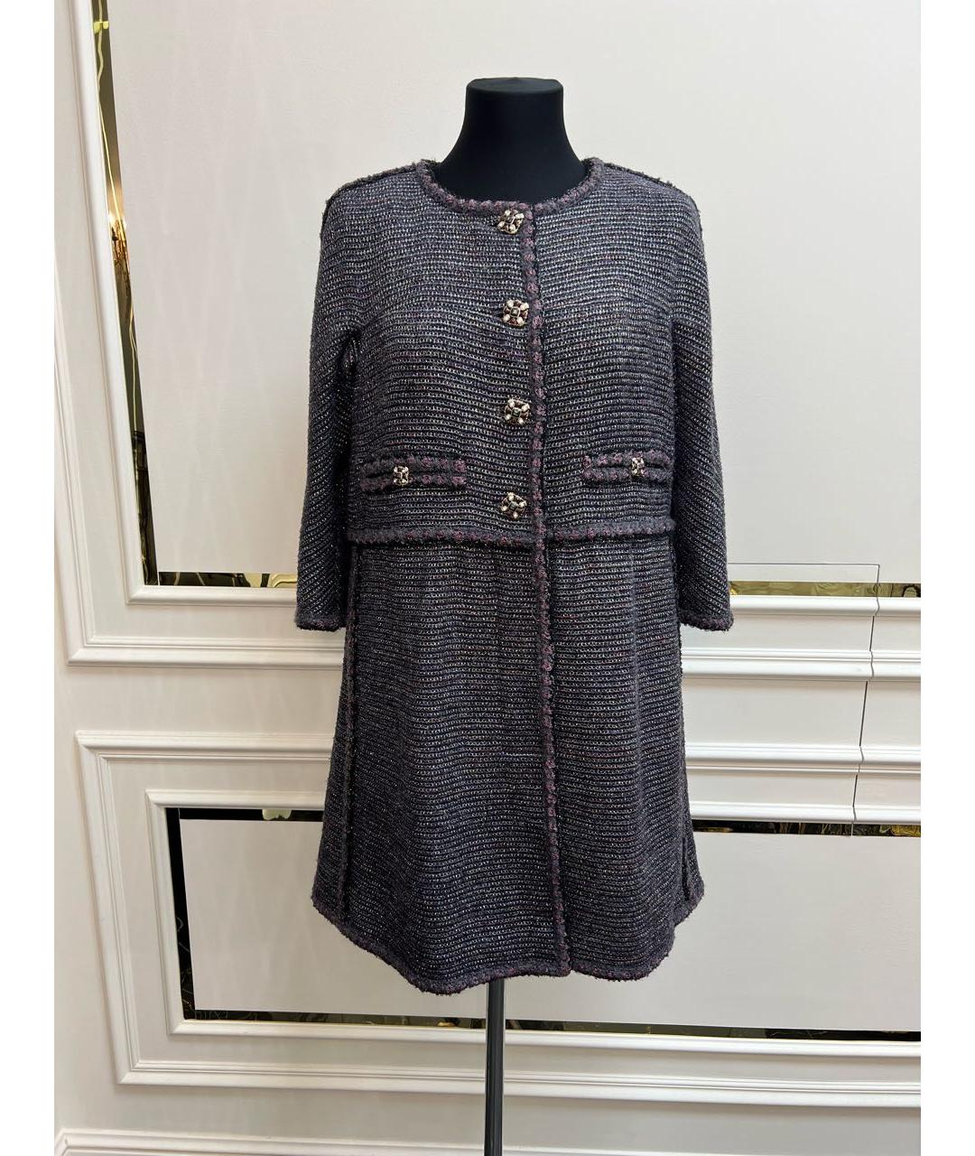 CHANEL Мульти твидовое пальто, фото 2