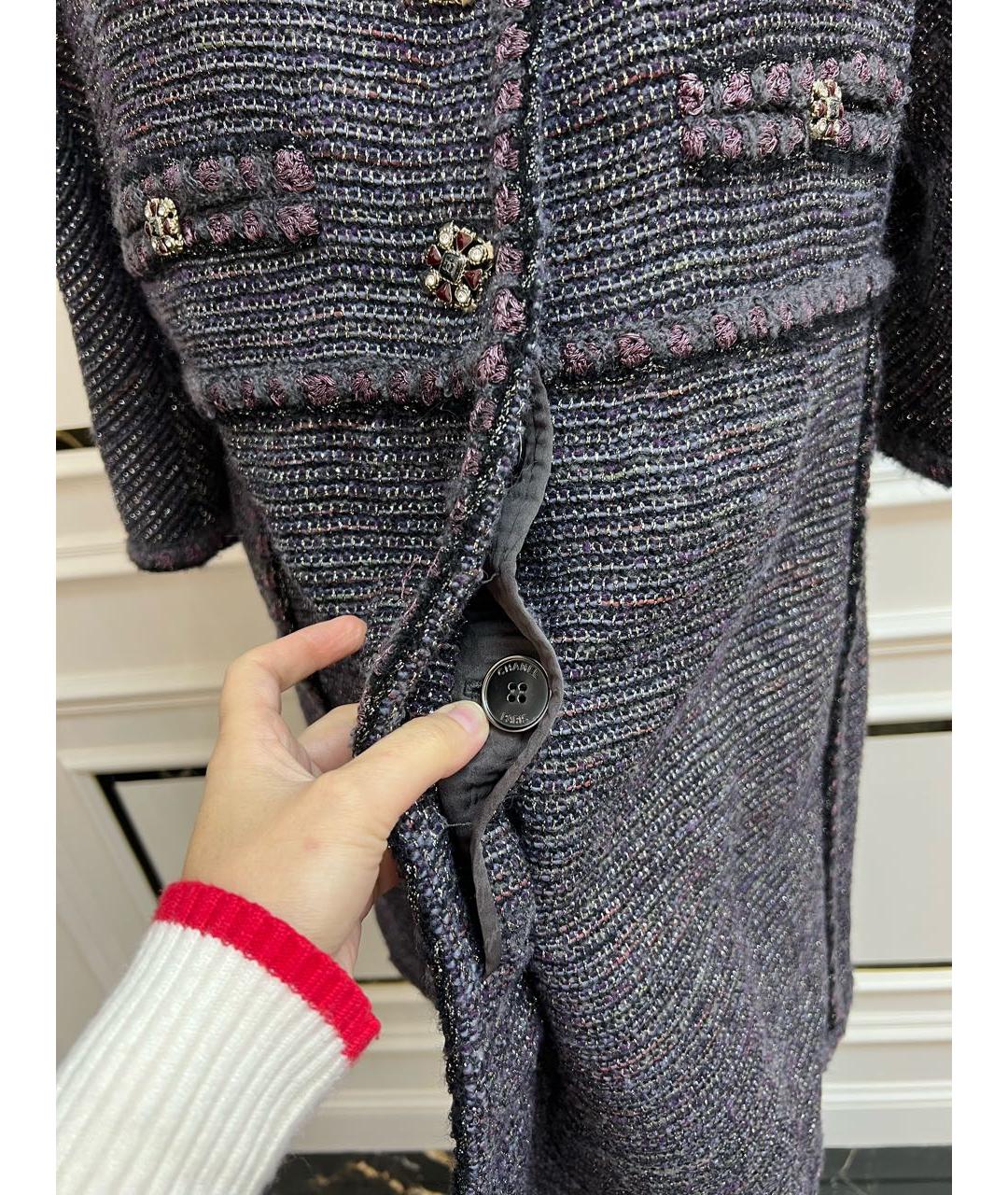 CHANEL Мульти твидовое пальто, фото 5