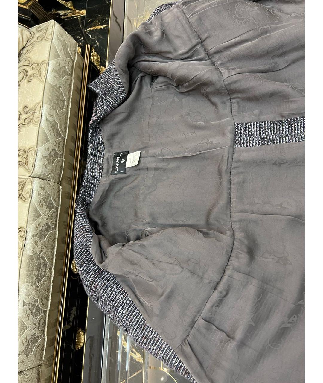 CHANEL Мульти твидовое пальто, фото 8