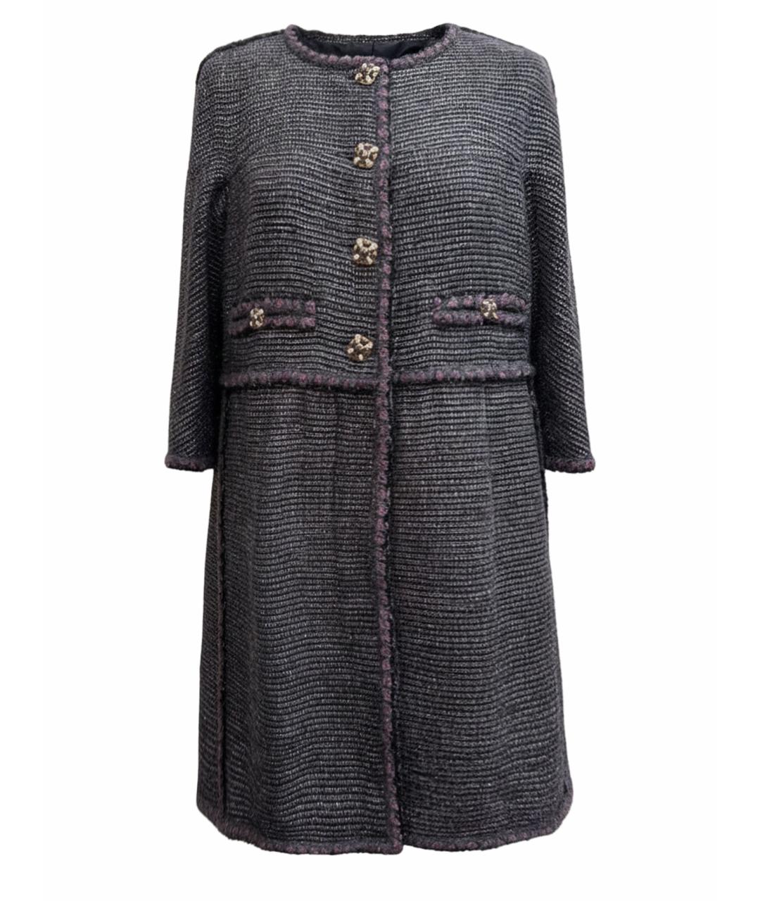 CHANEL Мульти твидовое пальто, фото 1