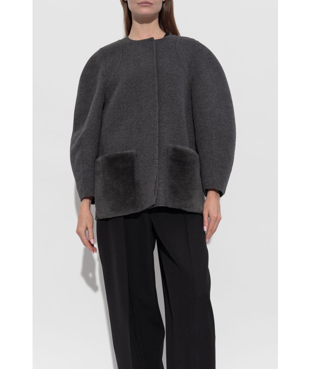 FENDI Серая шерстяная куртка, фото 7