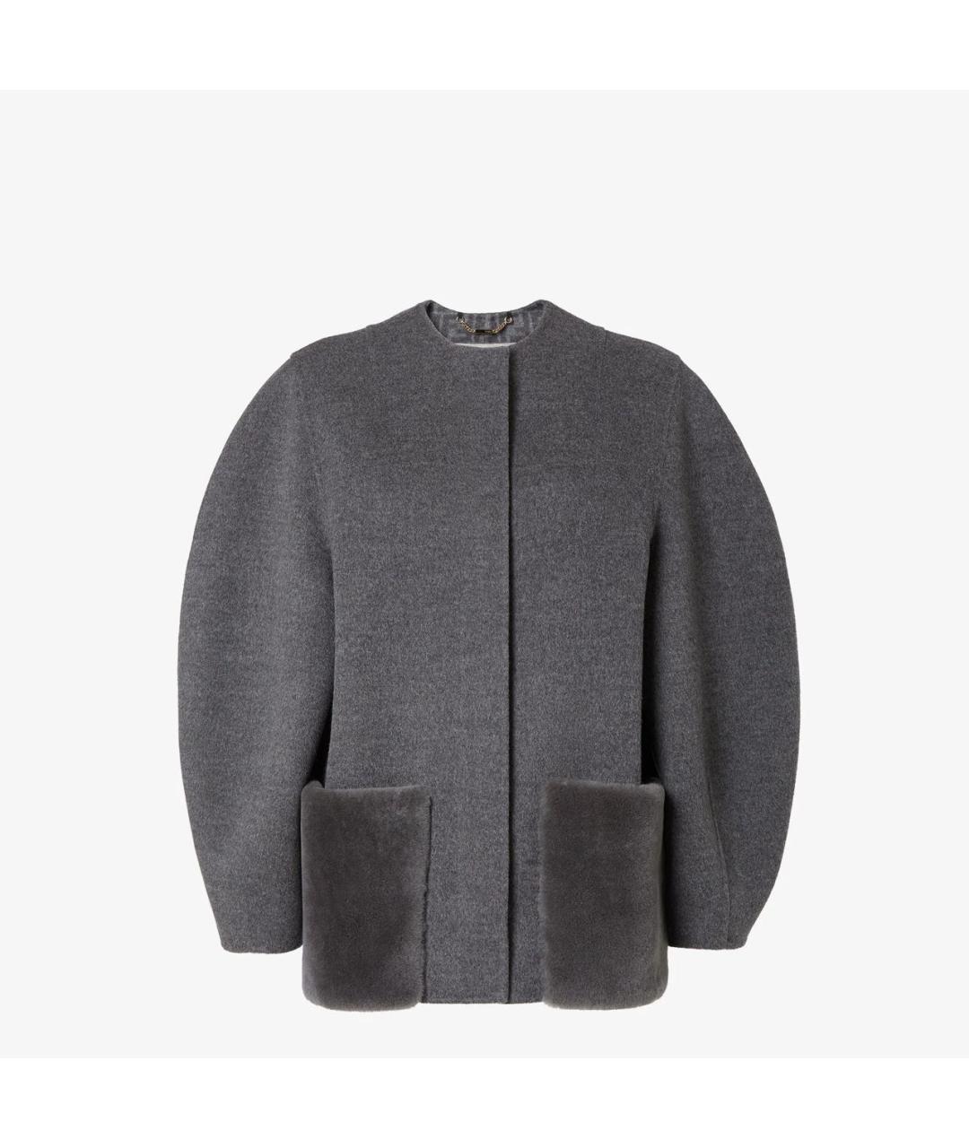 FENDI Серая шерстяная куртка, фото 1
