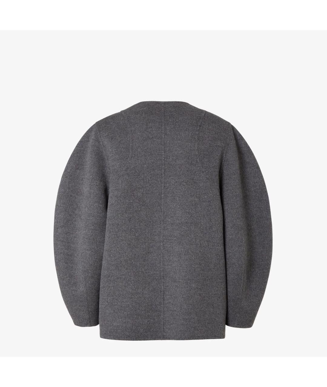 FENDI Серая шерстяная куртка, фото 4