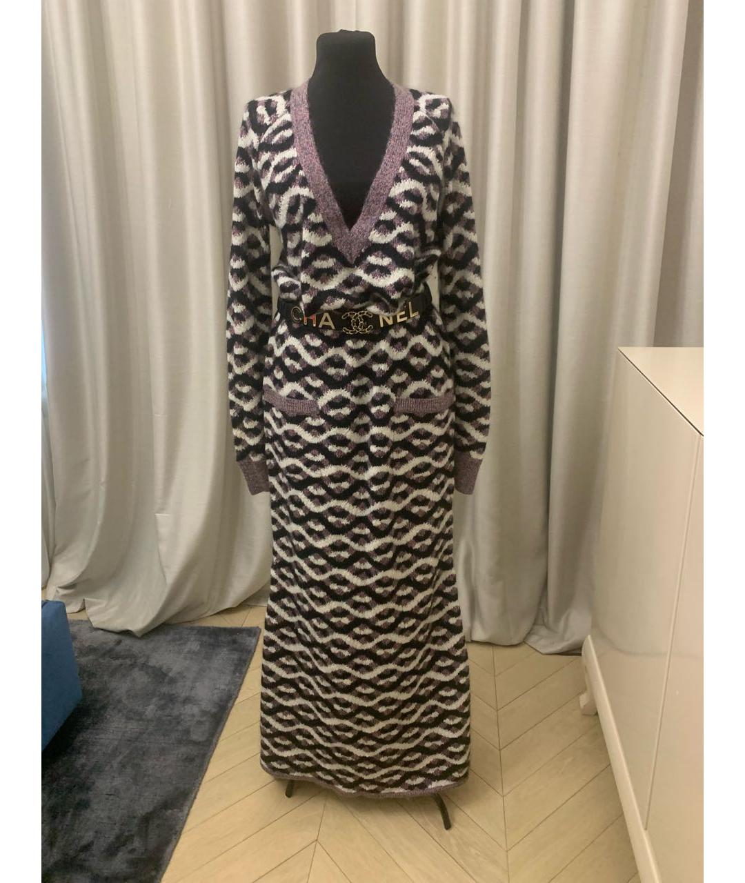CHANEL Мульти шелковое платье, фото 2