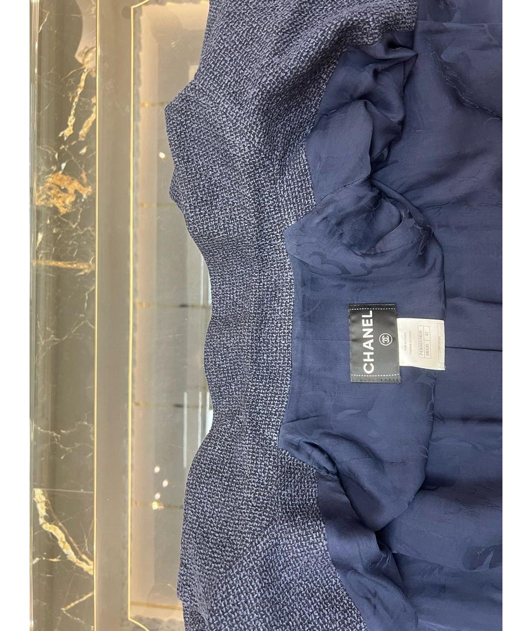 CHANEL Темно-синий жакет/пиджак, фото 8
