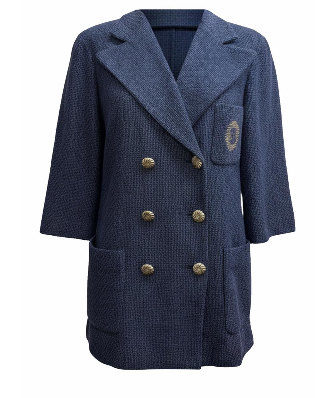 CHANEL Темно-синий жакет/пиджак, фото 1