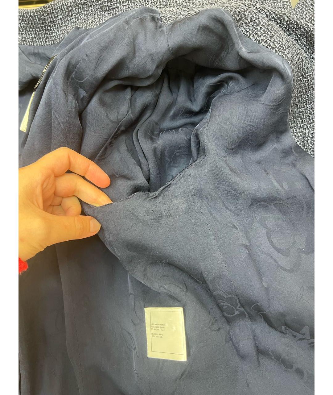 CHANEL Темно-синий жакет/пиджак, фото 6