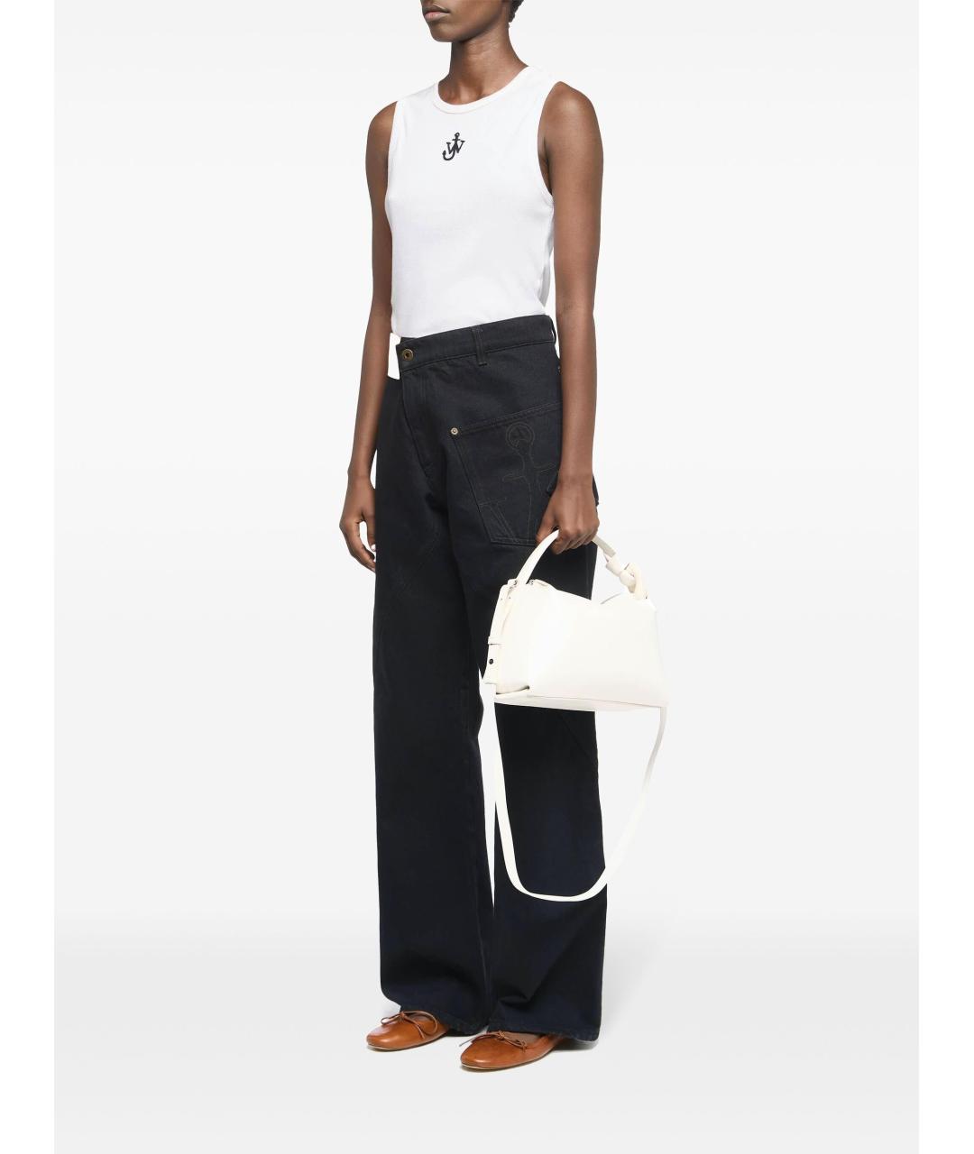 J.W.ANDERSON Черные хлопковые прямые джинсы, фото 3